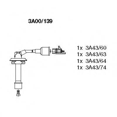 BREMI 3A00139 Комплект дротів запалювання