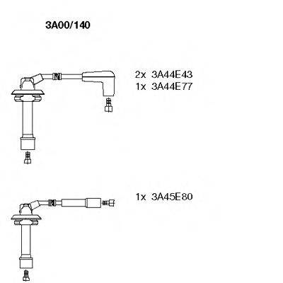 BREMI 3A00140 Комплект дротів запалювання