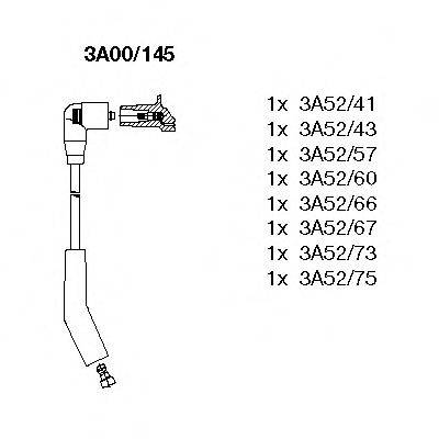 BREMI 3A00145 Комплект дротів запалювання