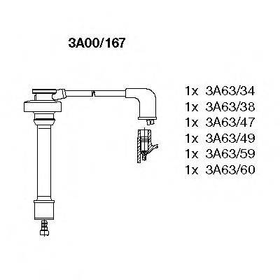 BREMI 3A00167 Комплект дротів запалювання