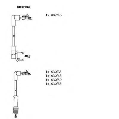 BREMI 600189 Комплект дротів запалювання