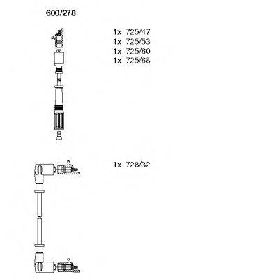 BREMI 600278 Комплект дротів запалювання