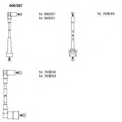 BREMI 600337 Комплект дротів запалювання