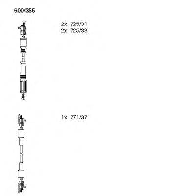 BREMI 600355 Комплект дротів запалювання