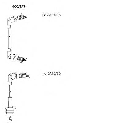 BREMI 600377 Комплект дротів запалювання