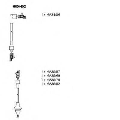 BREMI 600402 Комплект дротів запалювання