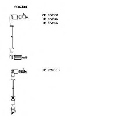 BREMI 600438 Комплект дротів запалювання