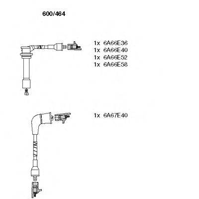 BREMI 600464 Комплект дротів запалювання