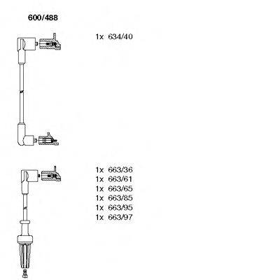 BREMI 600488 Комплект дротів запалювання