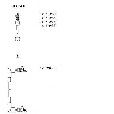 BREMI 800208 Комплект дротів запалювання