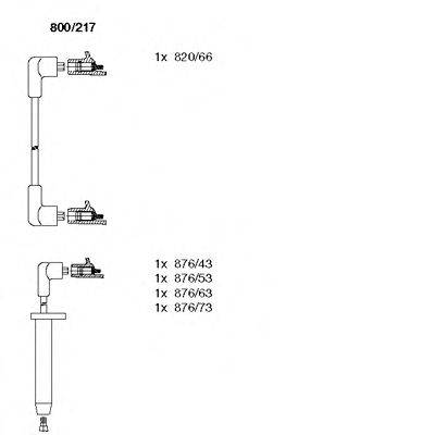 BREMI 800217 Комплект дротів запалювання