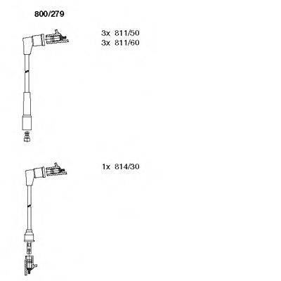 BREMI 800279 Комплект дротів запалювання