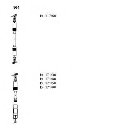 BREMI 964 Комплект дротів запалювання