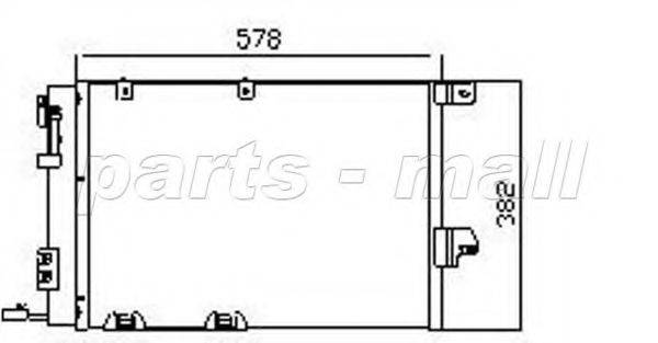 PARTS-MALL PXNC1002 Конденсатор, кондиціонер