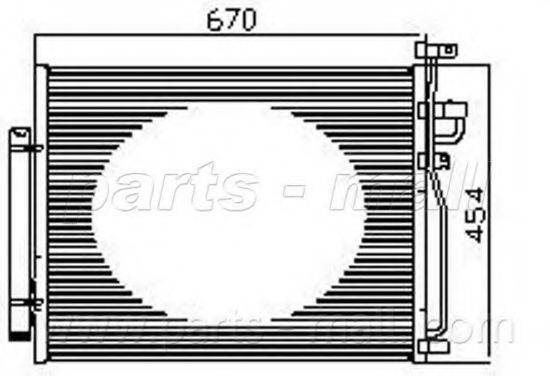 PARTS-MALL PXNCC038 Конденсатор, кондиціонер