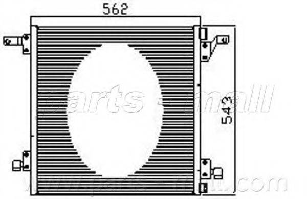 PARTS-MALL PXNCR014 Конденсатор, кондиціонер