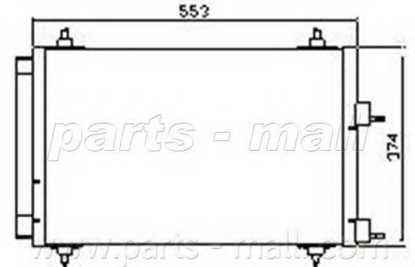 PARTS-MALL PXNCX054L Конденсатор, кондиціонер