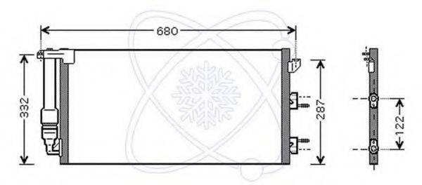 ELECTRO AUTO 30F0083 Конденсатор, кондиціонер