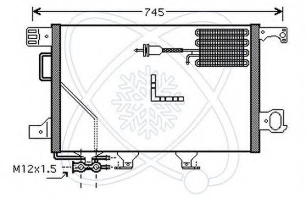 ELECTRO AUTO 30M0108 Конденсатор, кондиціонер