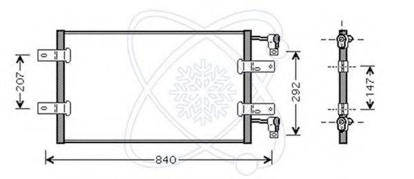 ELECTRO AUTO 30W0033 Конденсатор, кондиціонер