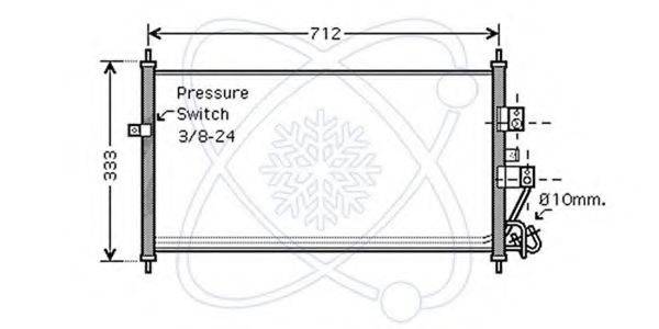 ELECTRO AUTO 30W0040 Конденсатор, кондиціонер