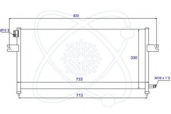 ELECTRO AUTO 30W0041 Конденсатор, кондиціонер