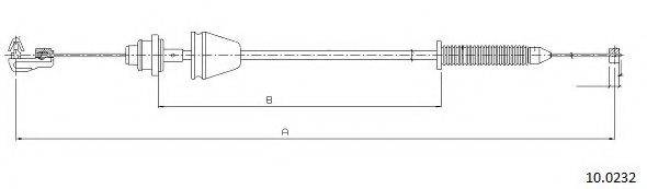 CABOR 100232 Тросик газу