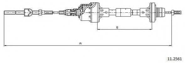 CABOR 112561 Трос, управління зчепленням