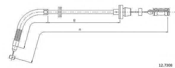 CABOR 127308 Тросик газу