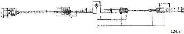 CABOR 1243 Тросик стартера