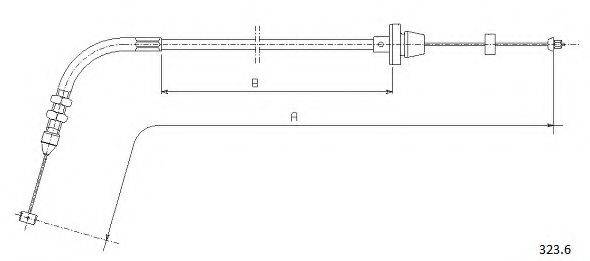 CABOR 3236 Тросик газу