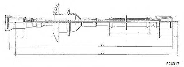 CABOR S24017 Трос спідометра