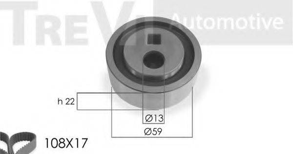 TREVI AUTOMOTIVE KD1006 Комплект ременя ГРМ