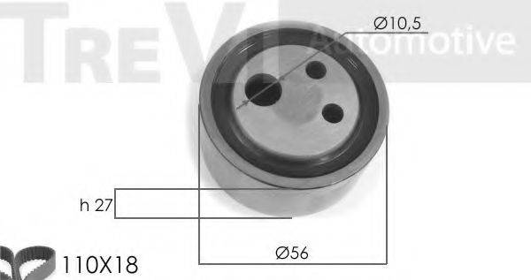 TREVI AUTOMOTIVE KD1053 Комплект ременя ГРМ