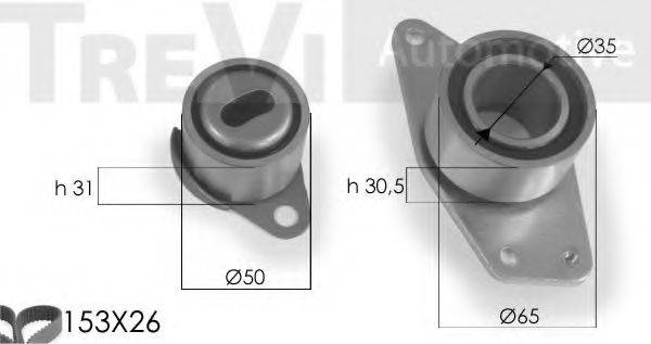 TREVI AUTOMOTIVE KD1096 Комплект ременя ГРМ