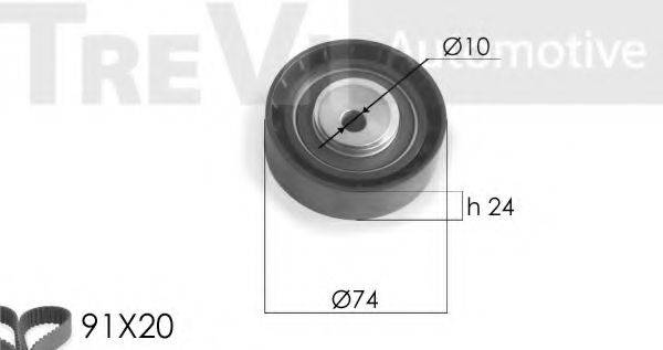 TREVI AUTOMOTIVE KD1163 Комплект ременя ГРМ