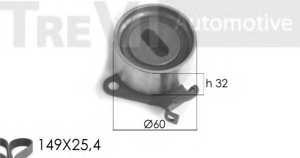 TREVI AUTOMOTIVE KD1165 Комплект ременя ГРМ