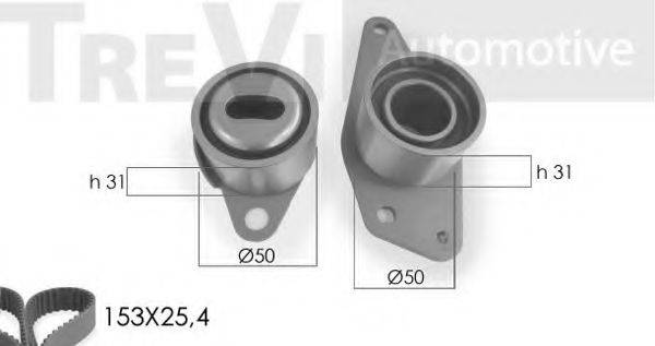 TREVI AUTOMOTIVE KD1196 Комплект ременя ГРМ