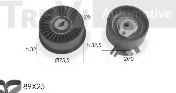 TREVI AUTOMOTIVE KD1222 Комплект ременя ГРМ