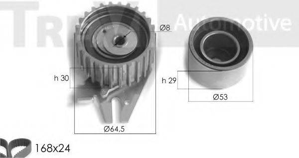 TREVI AUTOMOTIVE KD1224 Комплект ременя ГРМ