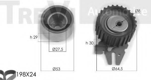 TREVI AUTOMOTIVE KD1251 Комплект ременя ГРМ