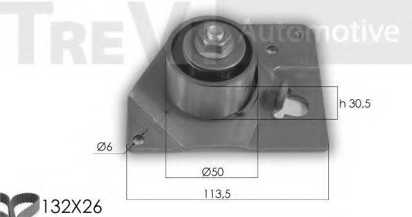 TREVI AUTOMOTIVE KD1273 Комплект ременя ГРМ