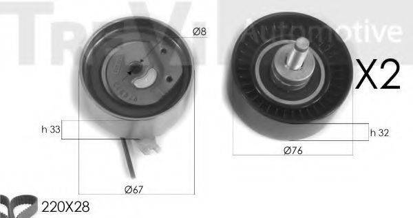 TREVI AUTOMOTIVE KD1275 Комплект ременя ГРМ