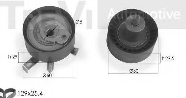 TREVI AUTOMOTIVE KD1282 Комплект ременя ГРМ