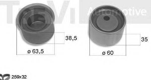 TREVI AUTOMOTIVE KD1376 Комплект ременя ГРМ