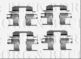BORG & BECK BBK1448 Комплектуючі, колодки дискового гальма