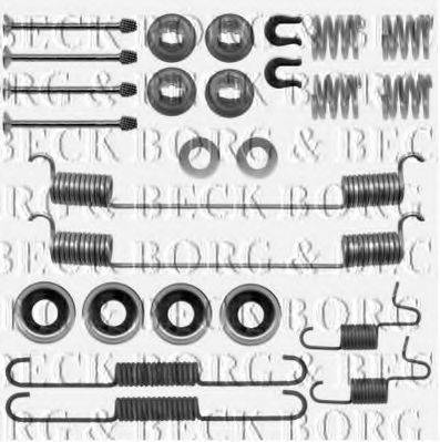 BORG & BECK BBK6222 Комплектуючі, колодки дискового гальма