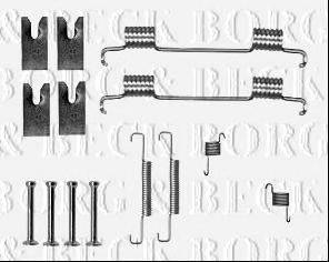 BORG & BECK BBK6312 Комплектуючі, колодки дискового гальма