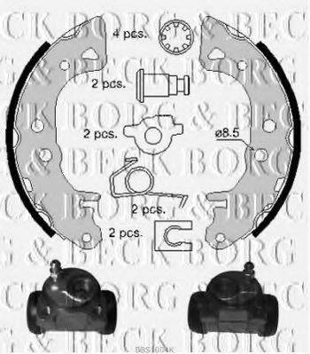 BORG & BECK BBS1004K Комплект гальмівних колодок