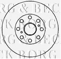 BORG & BECK BBD4340 гальмівний диск